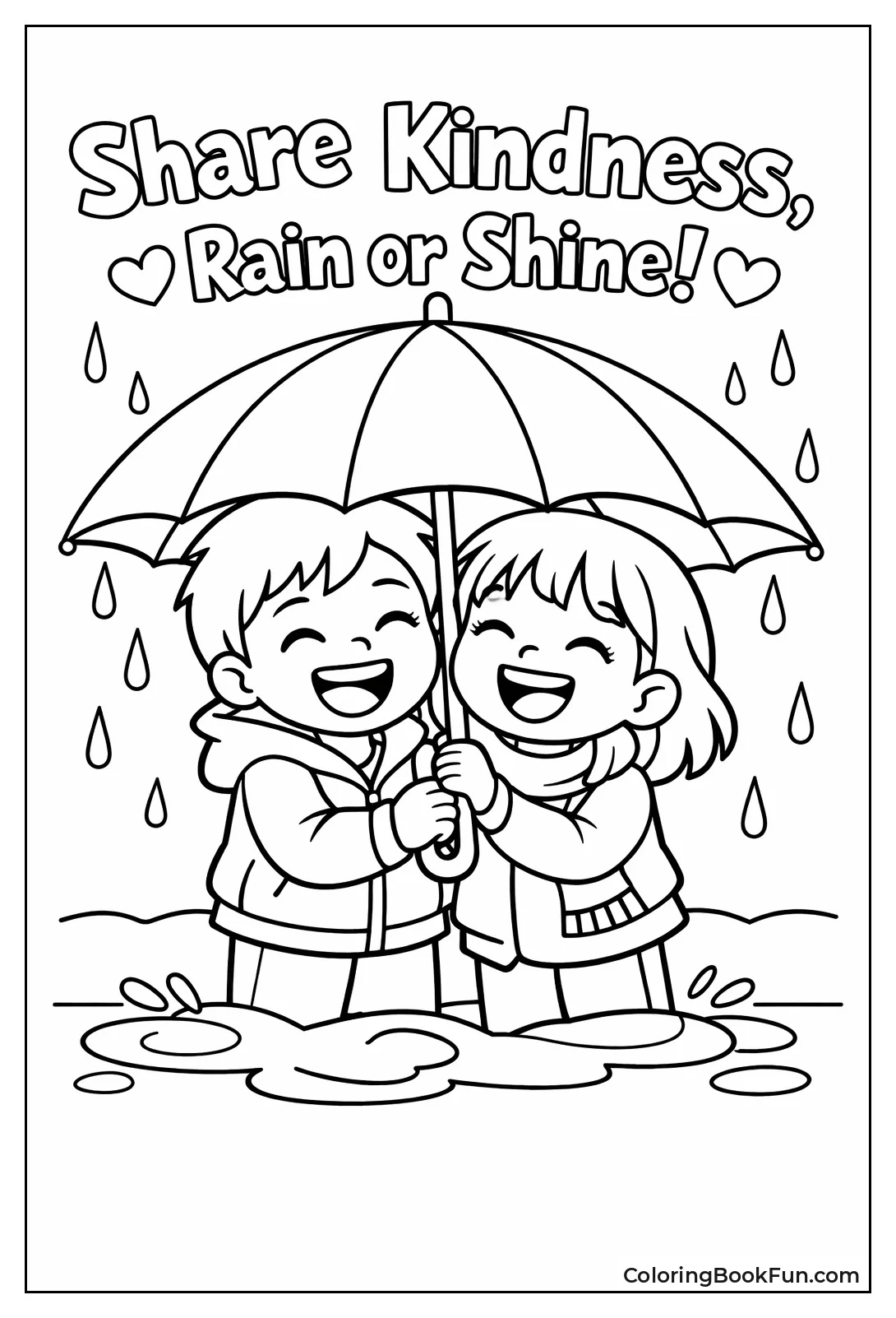 Share Umbrella Rain