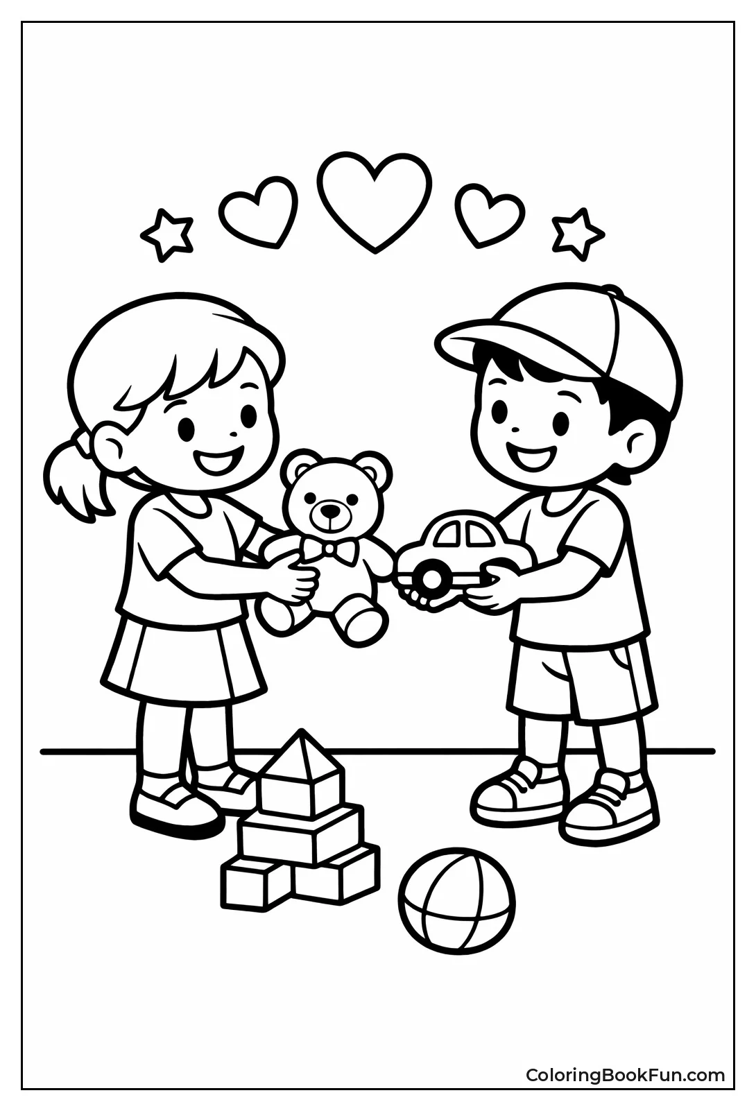 Sharing Toys Friends