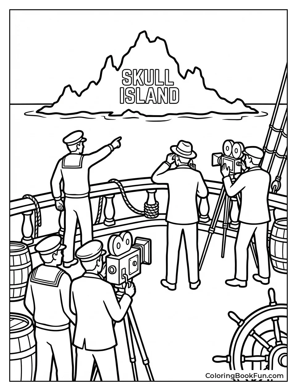 Crew Sails to Island