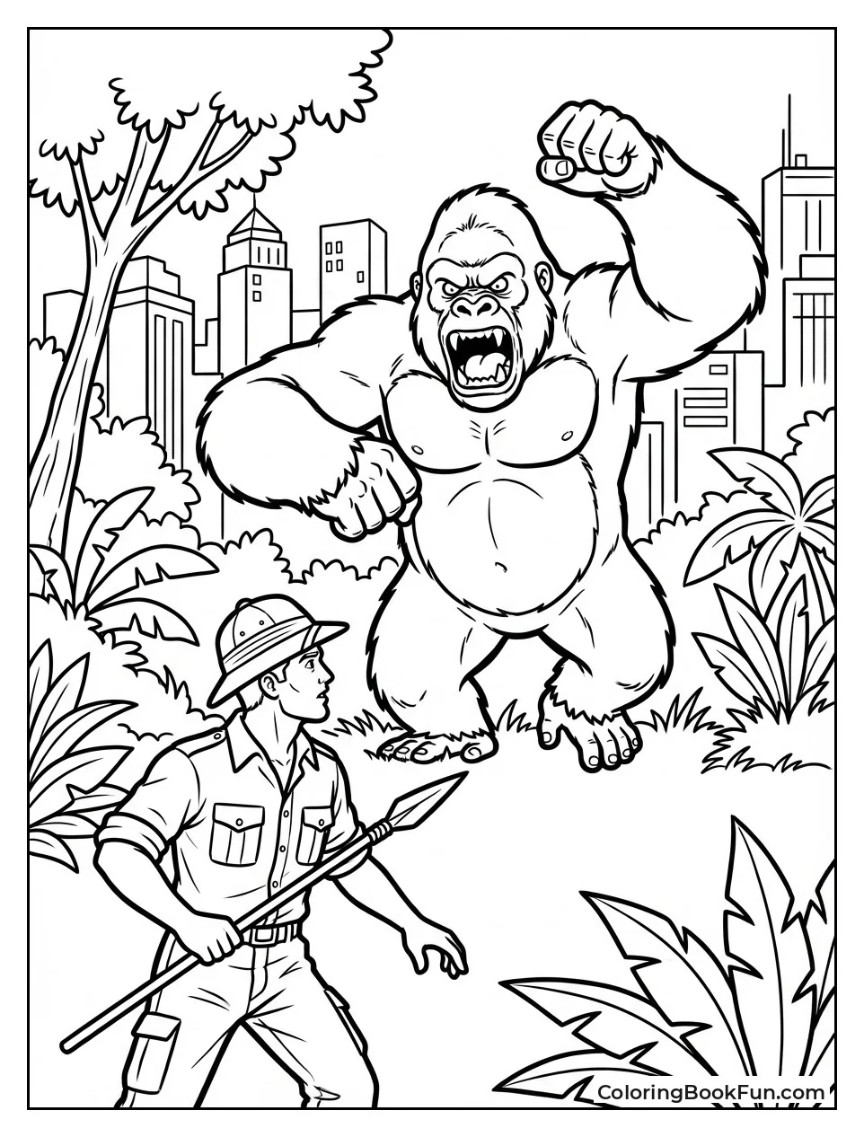 Jack Driscoll Holds Spear