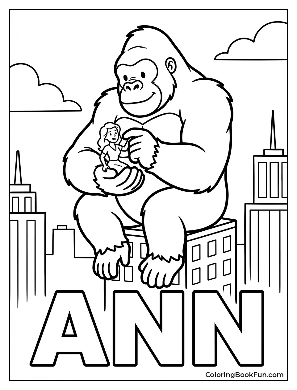 Kong Holds Ann Gently