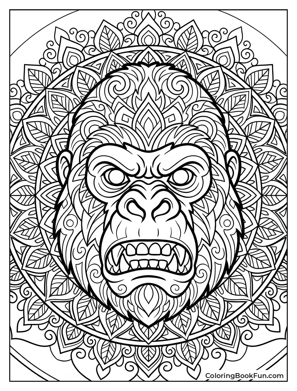 Mandala Around Kong Face