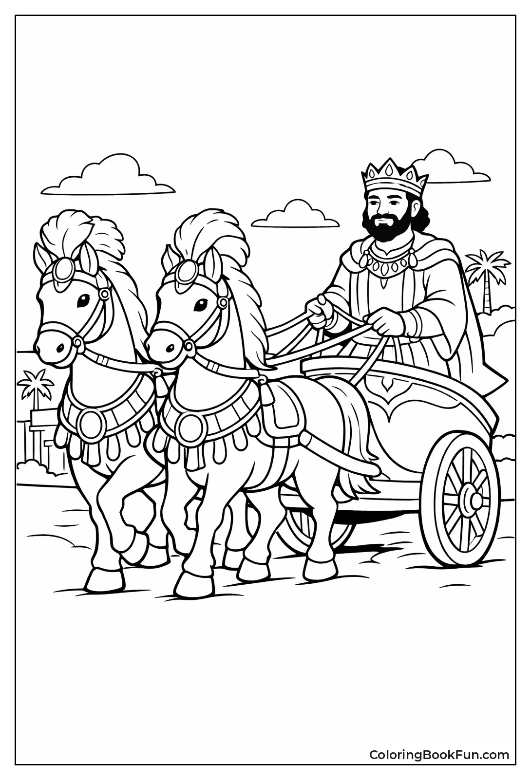 Strong Chariot Horse Teams