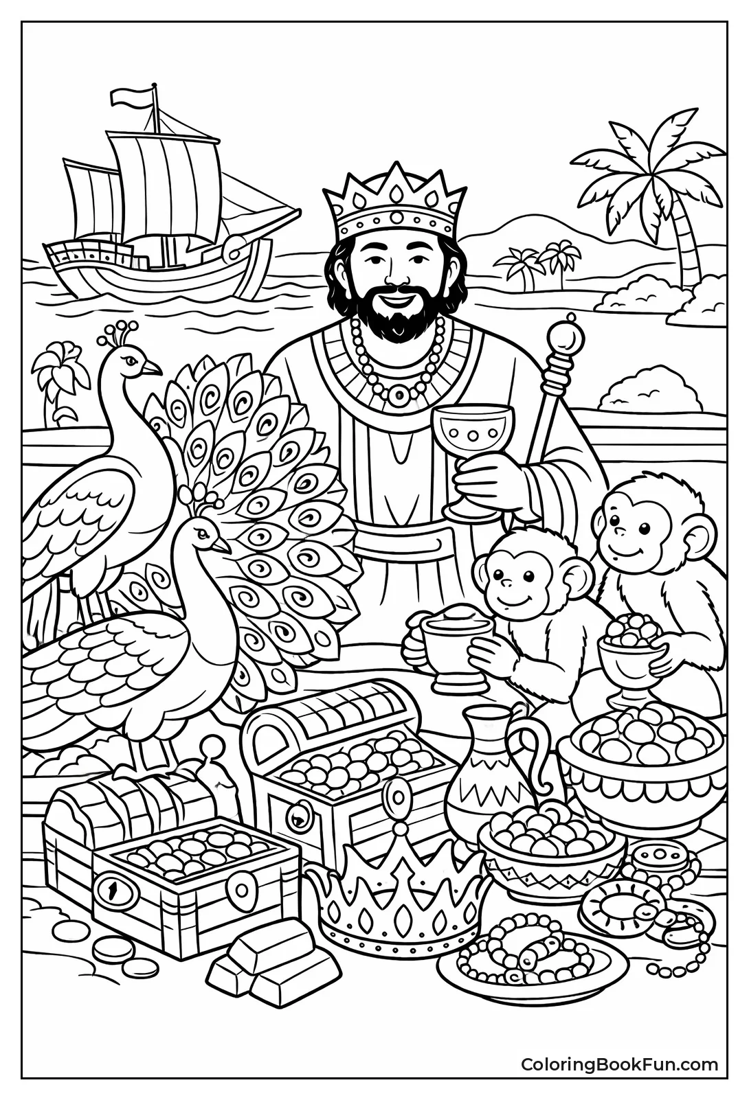 Peacocks Monkeys Gold Gifts