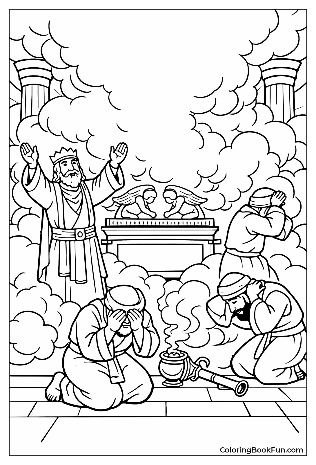 Glory Cloud Fills Temple