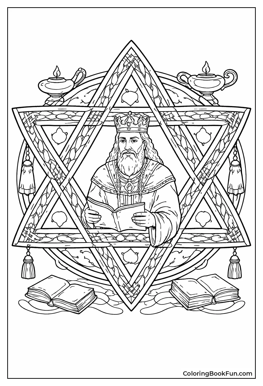 Solomon Star Pattern Design