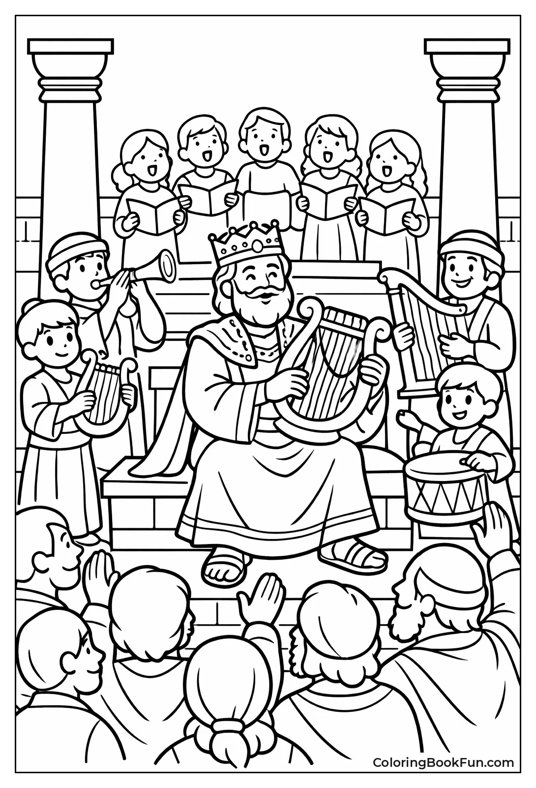 Solomon Leads Temple Worship