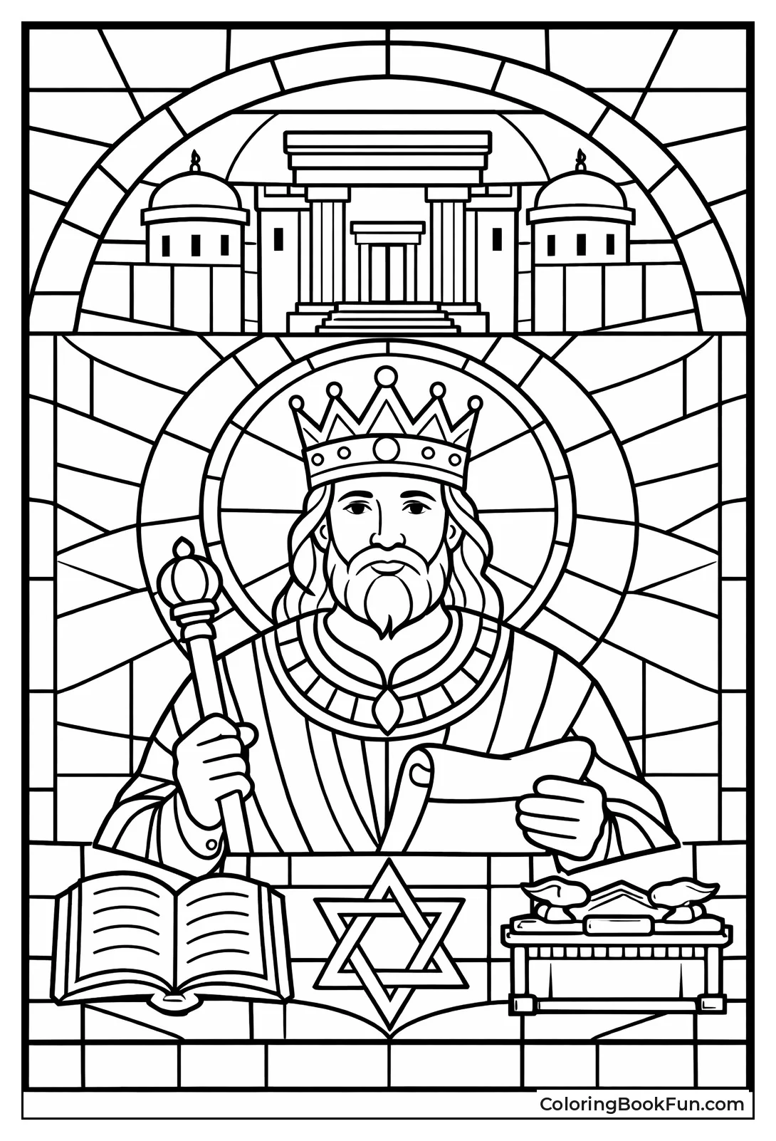 Stained Glass Solomon Window