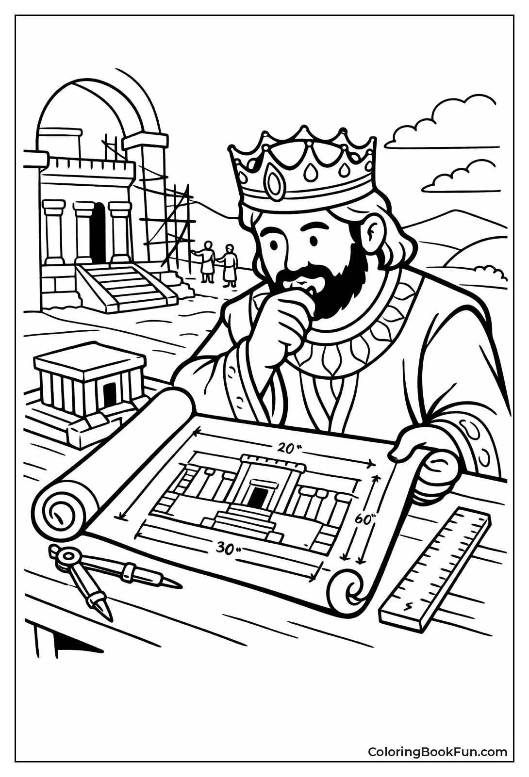 Solomon Reviews Temple Plans