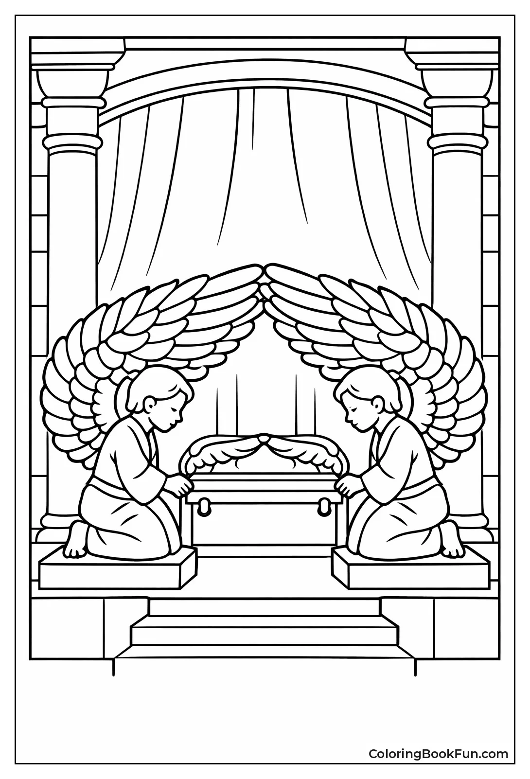 Giant Temple Cherubim Wings