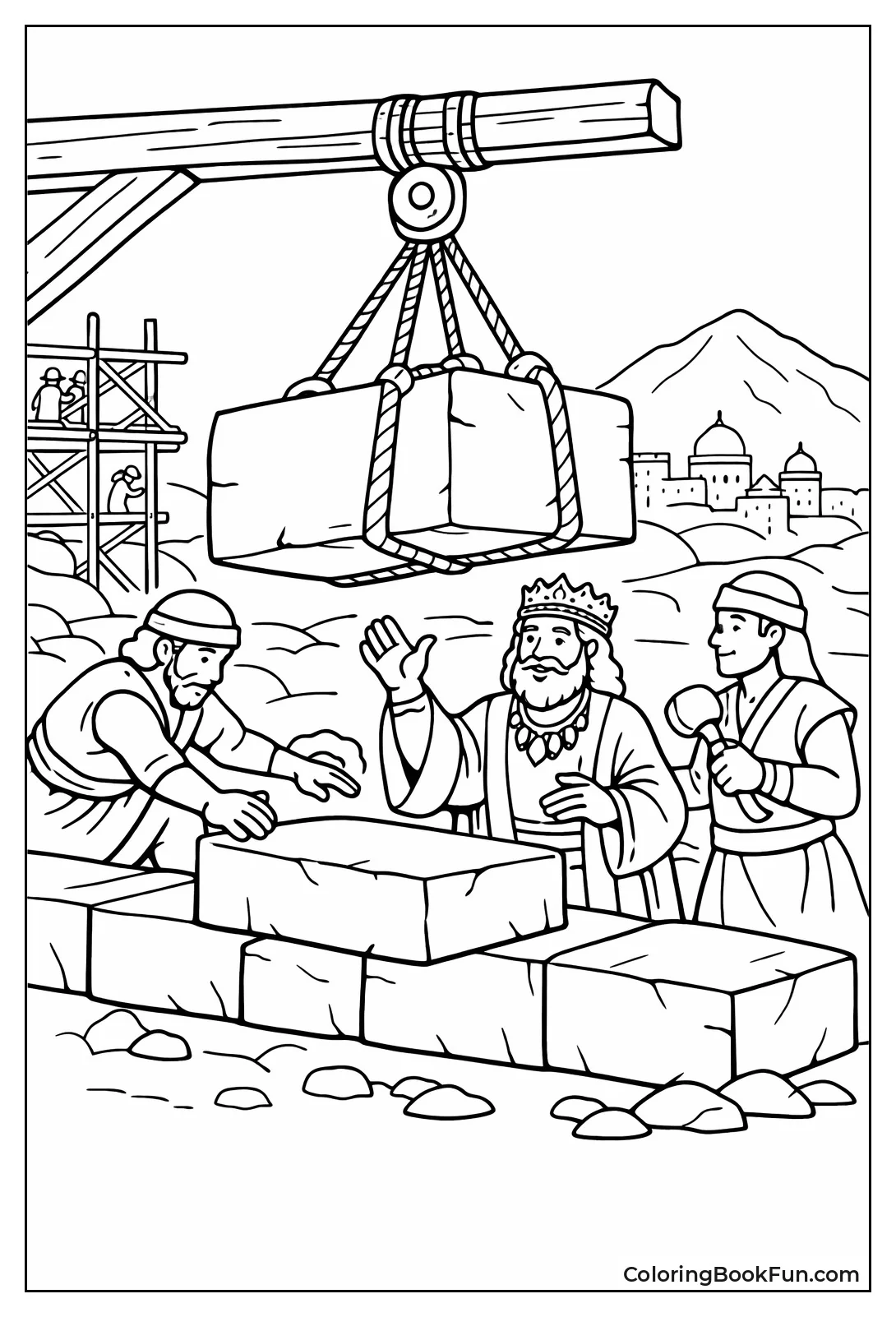 Laying Temple Foundation Stones