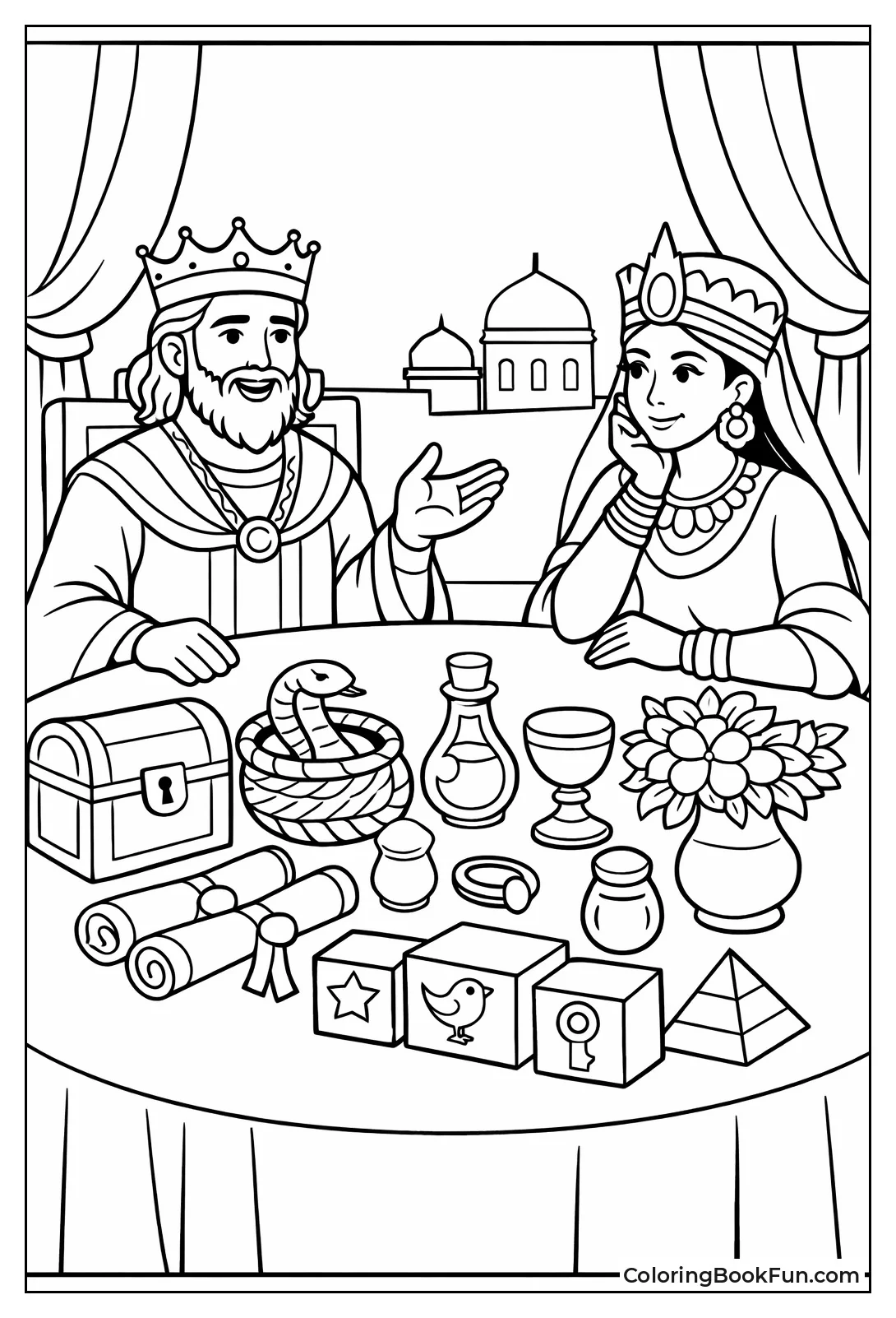 Sheba Tests Solomon Riddles