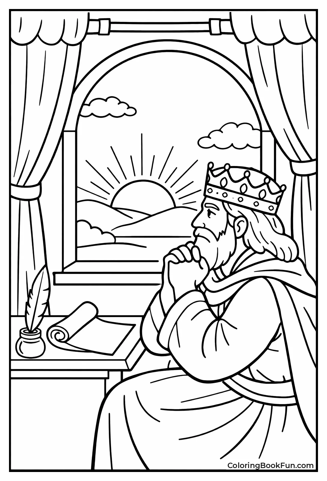 Thoughtful Solomon by Window