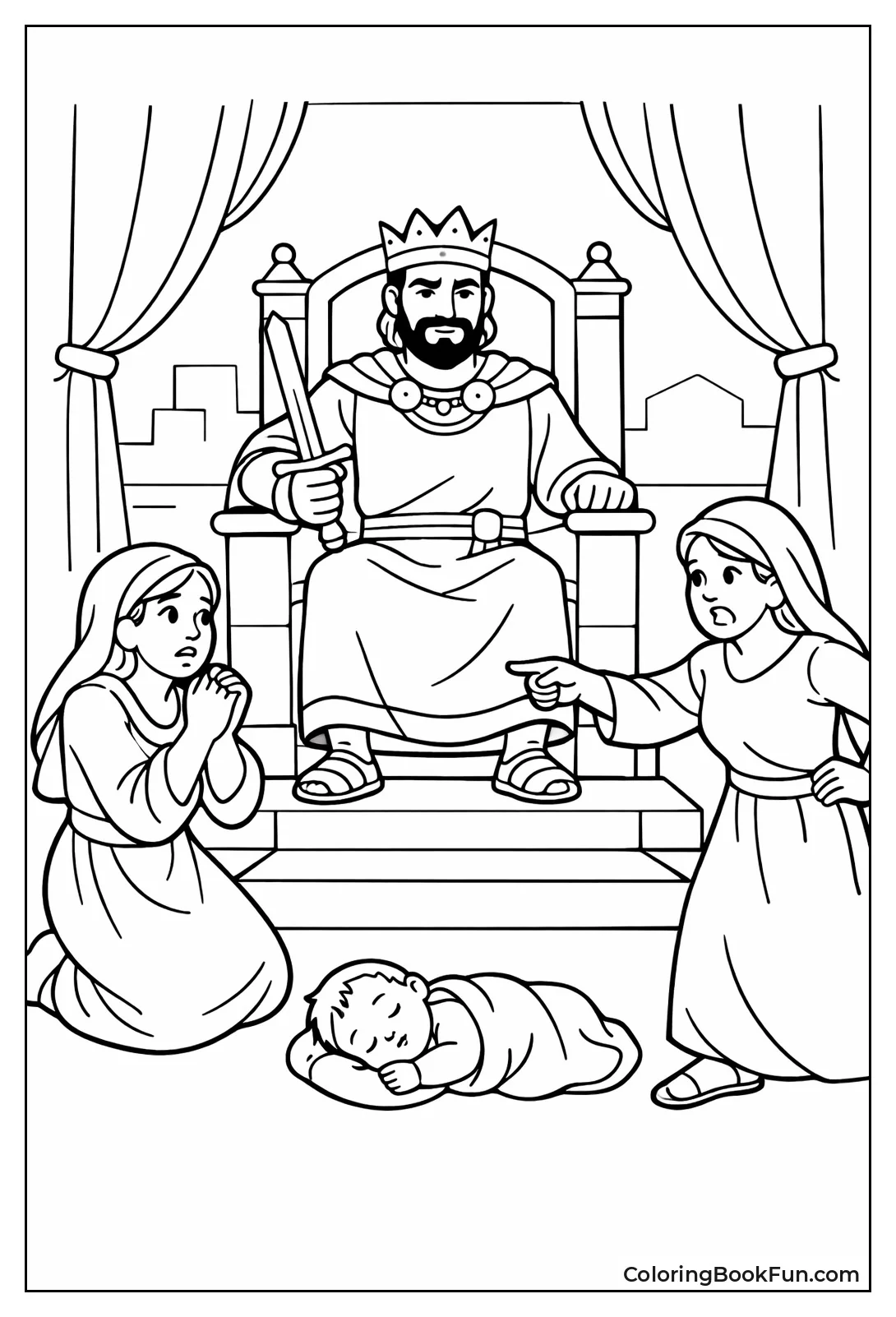 Solomon Judges Two Mothers