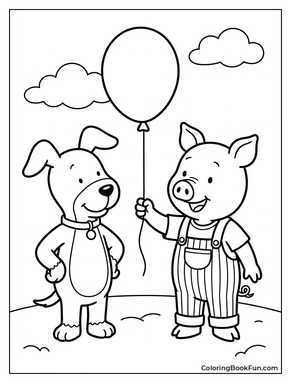 Arnold Holds Big Balloon