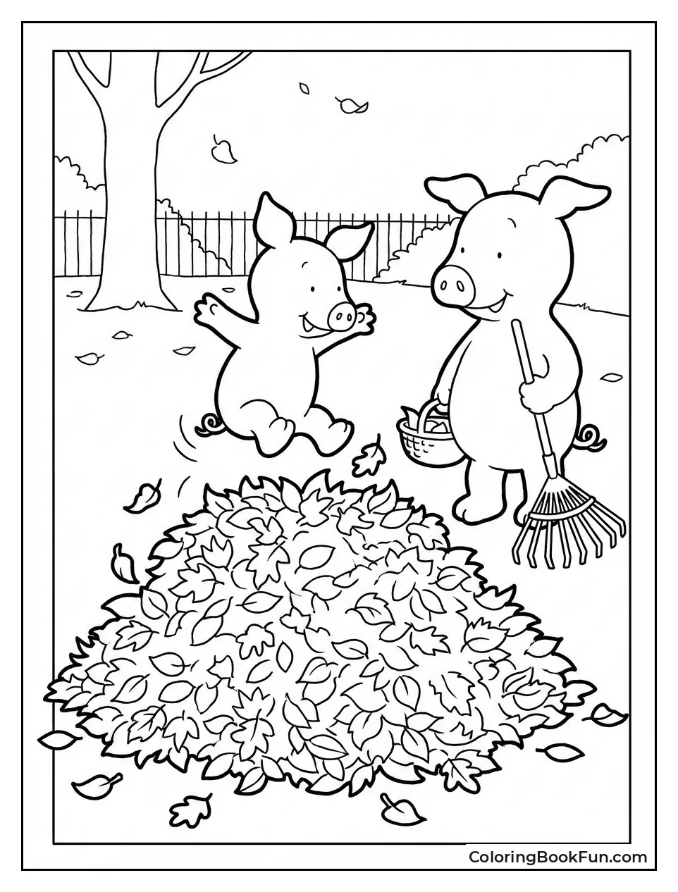 Arnold Jumps Leaf Pile