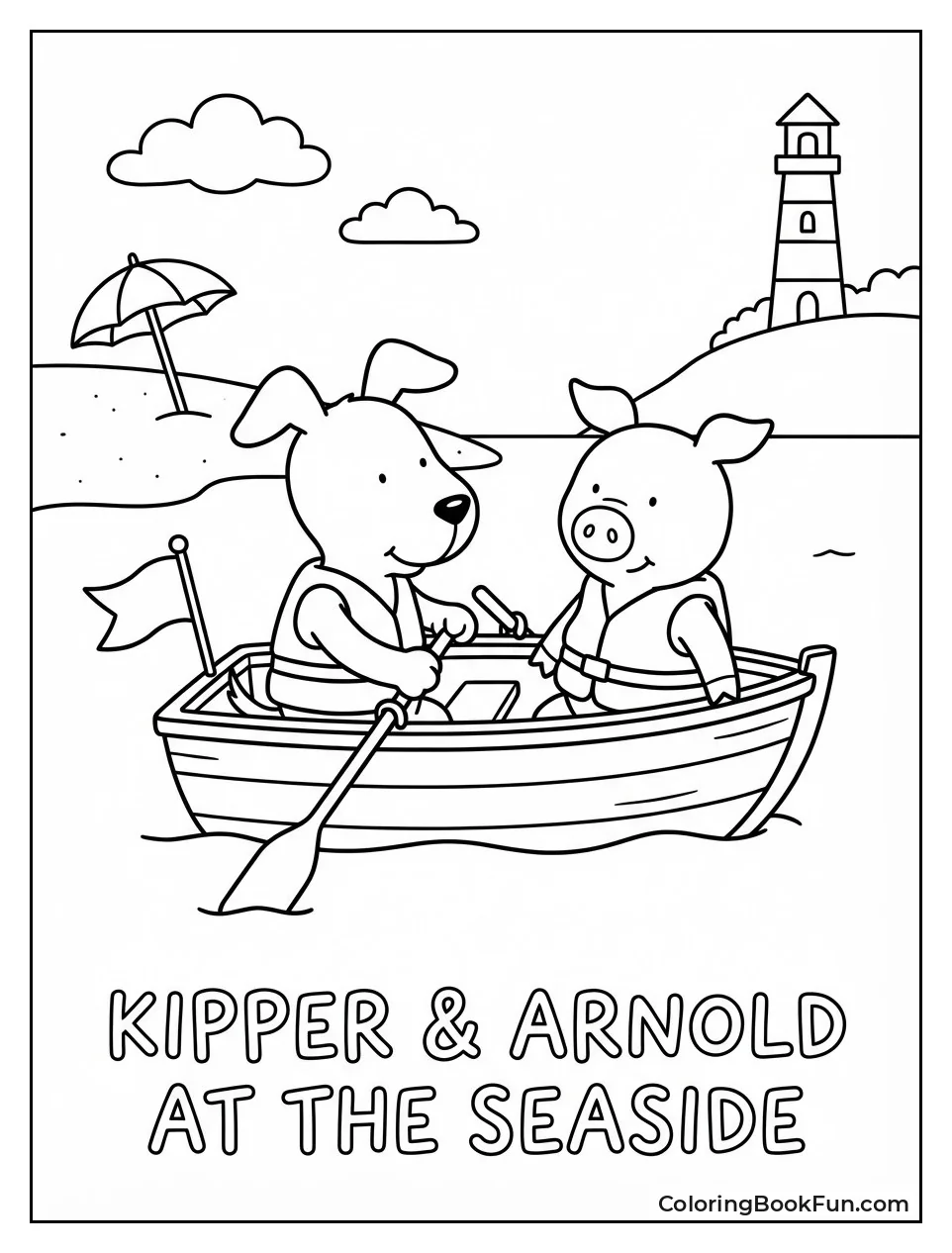 Kipper Paddles Beach Boat