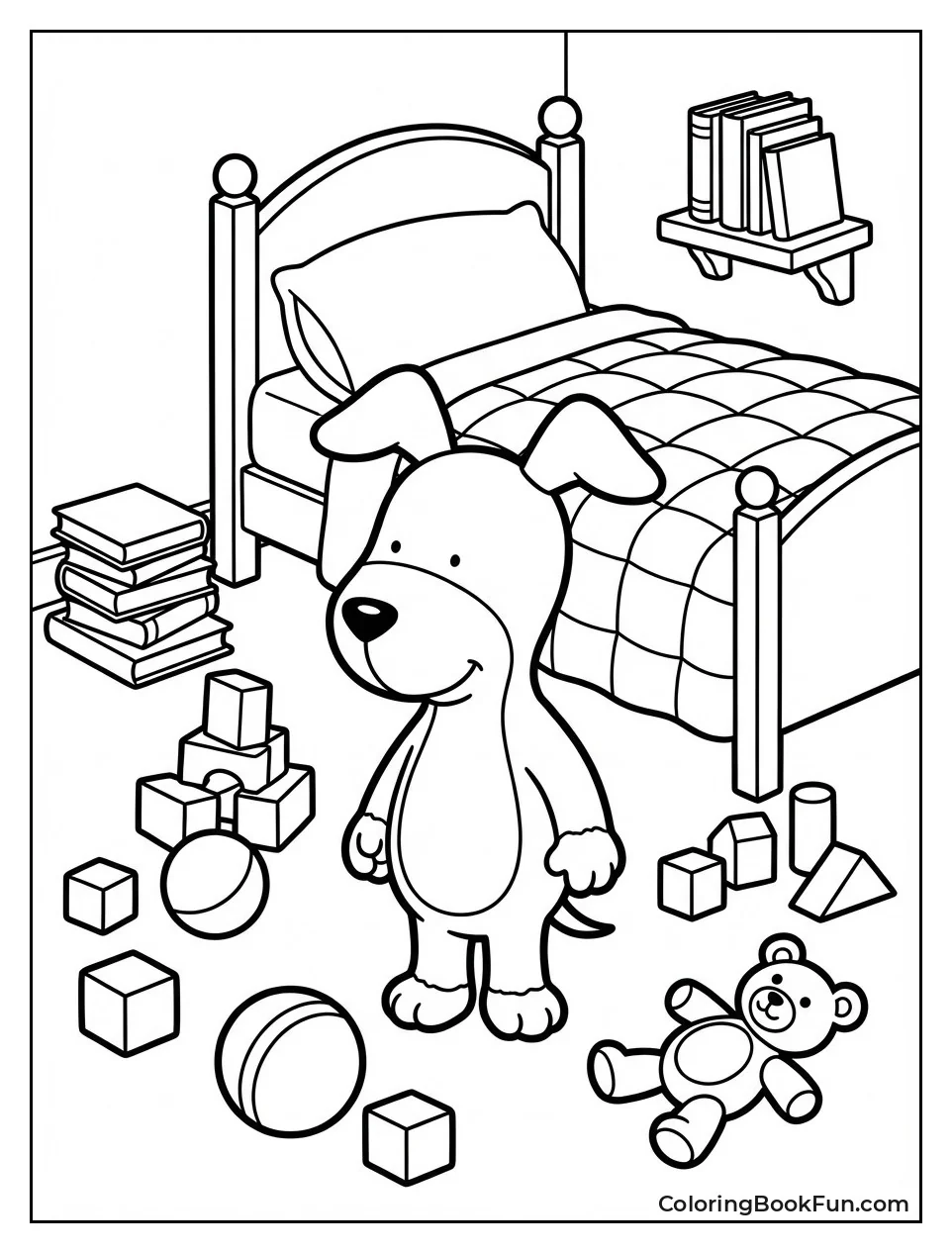 Toys Scatter Kipper's Bedroom