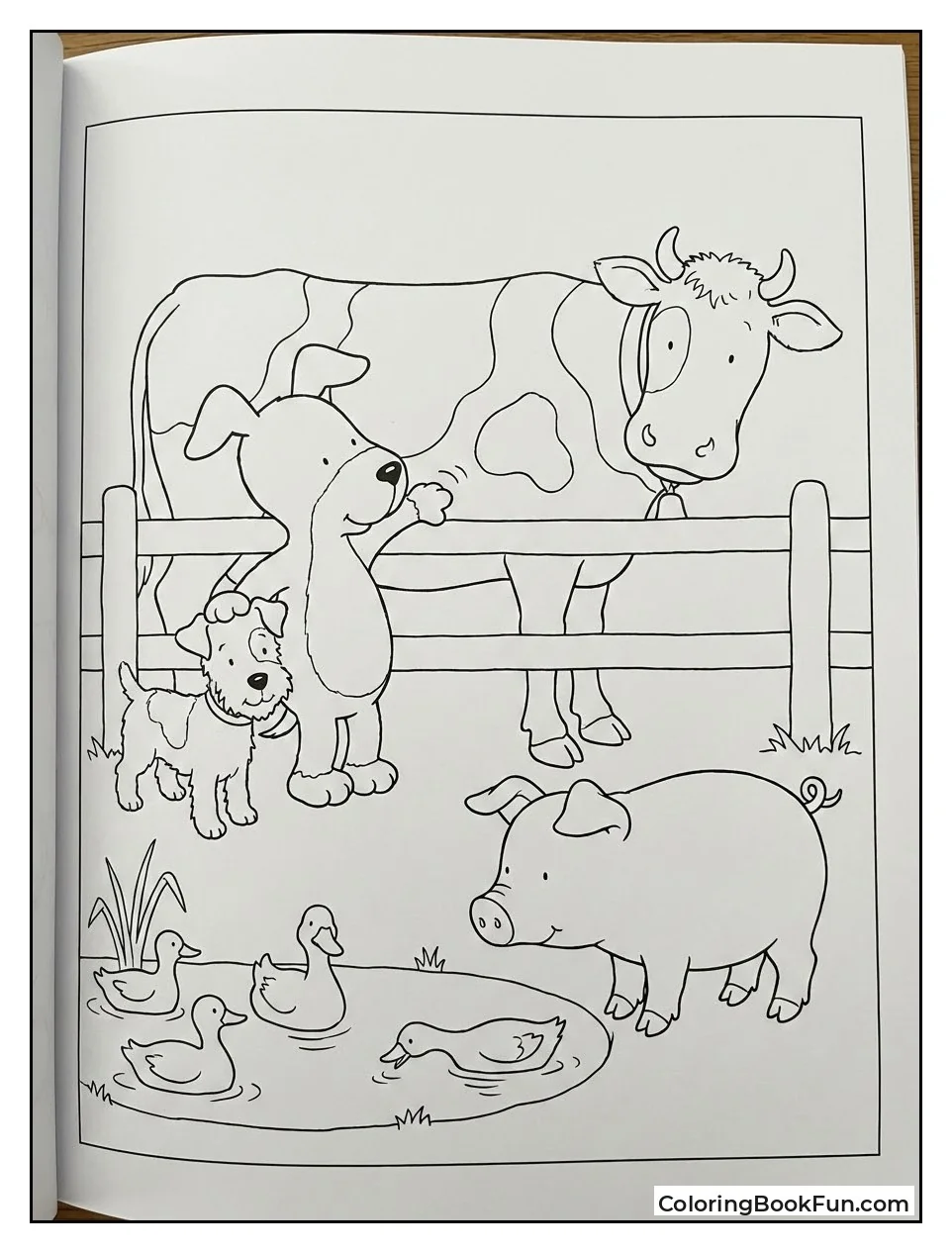 Friends Visit Farm Animals