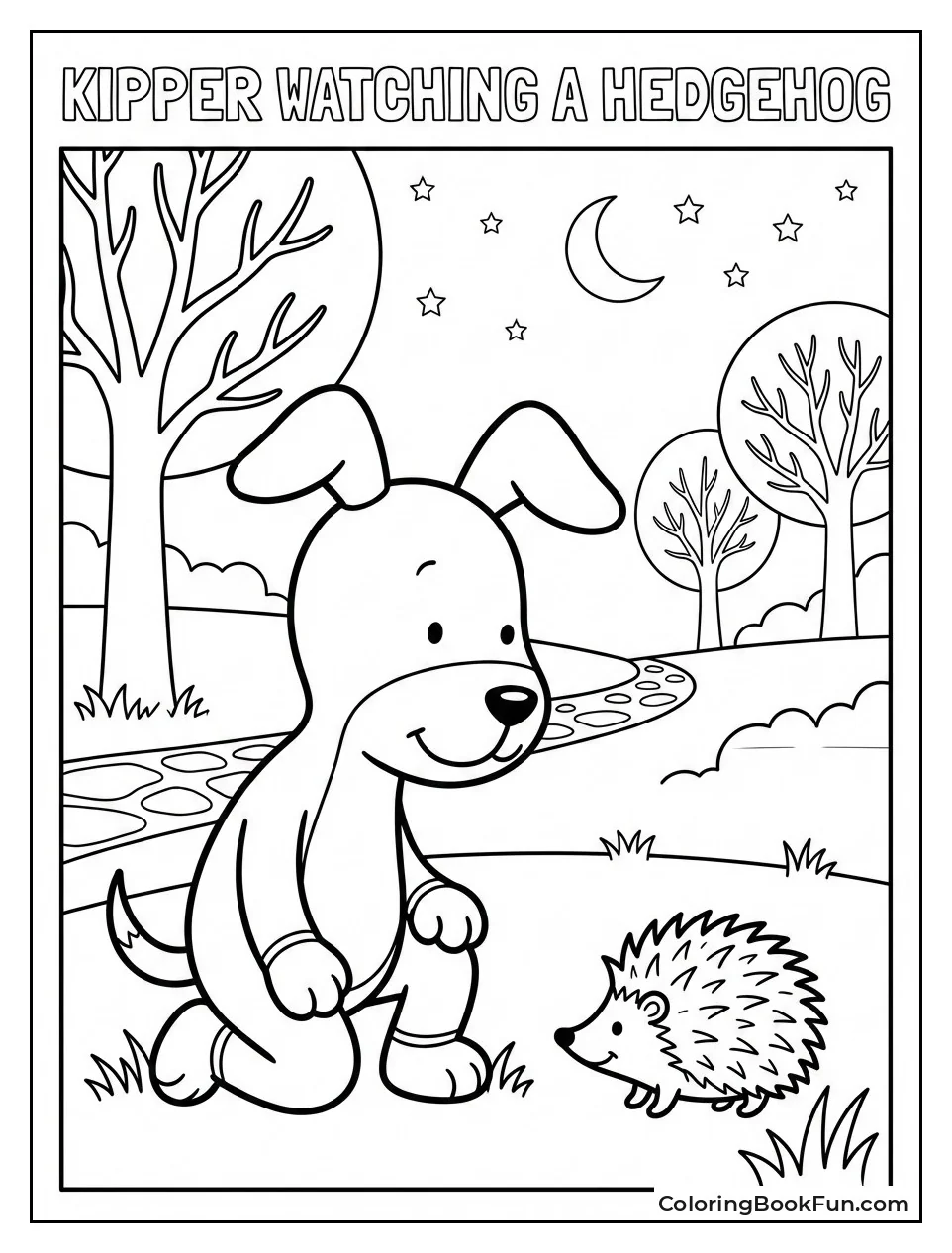 Kipper Watches Hedgehog Night