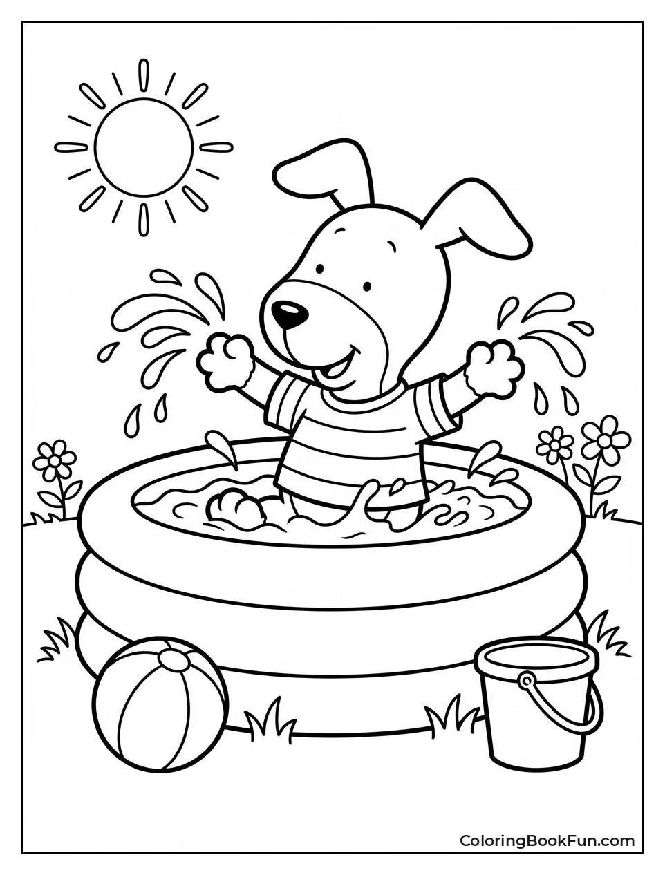 Kipper Splashes Paddling Pool