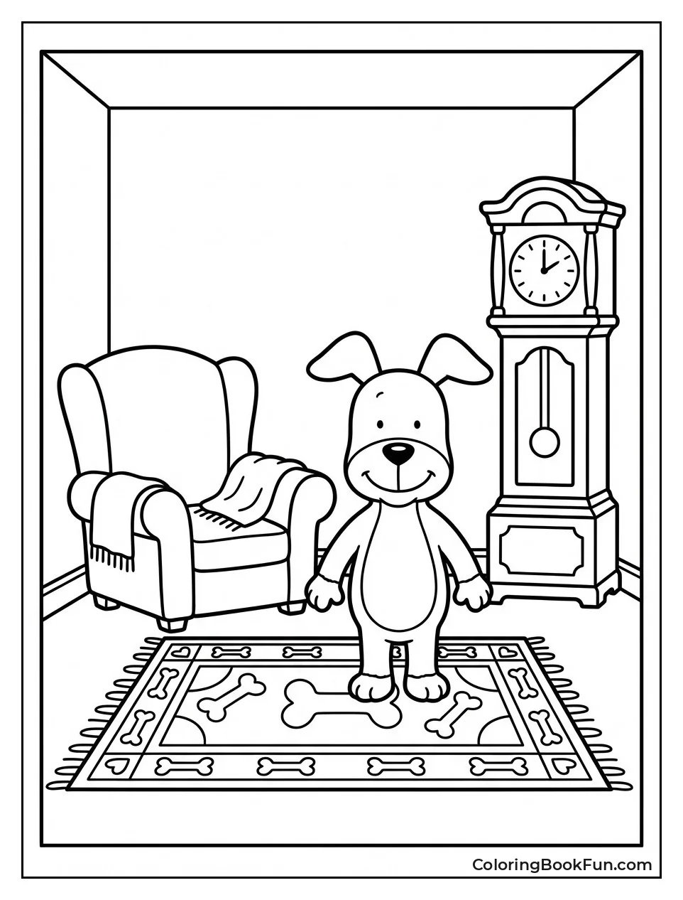 Clock Ticks in Living Room