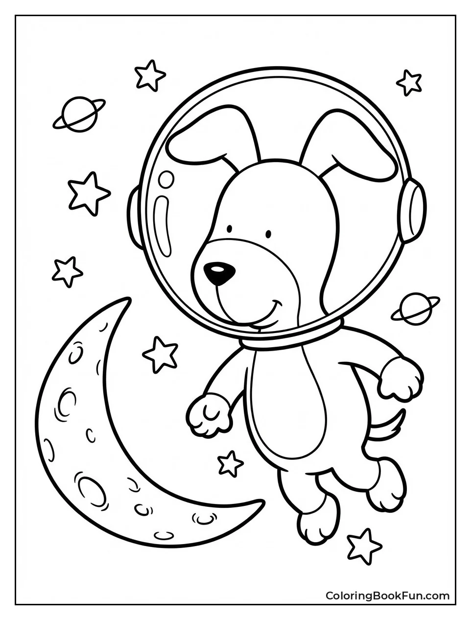 Kipper Astronaut near Moon