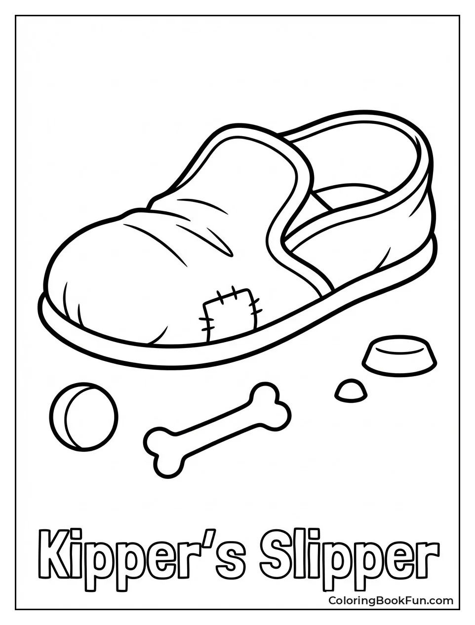 Kipper's Worn Blue Slipper