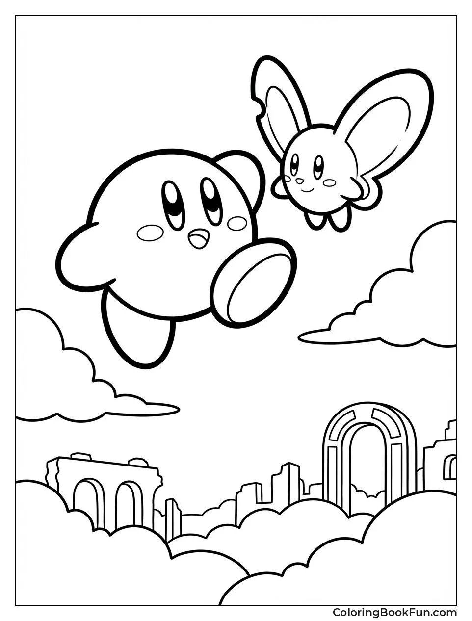 Kirby Floats with Elfilin