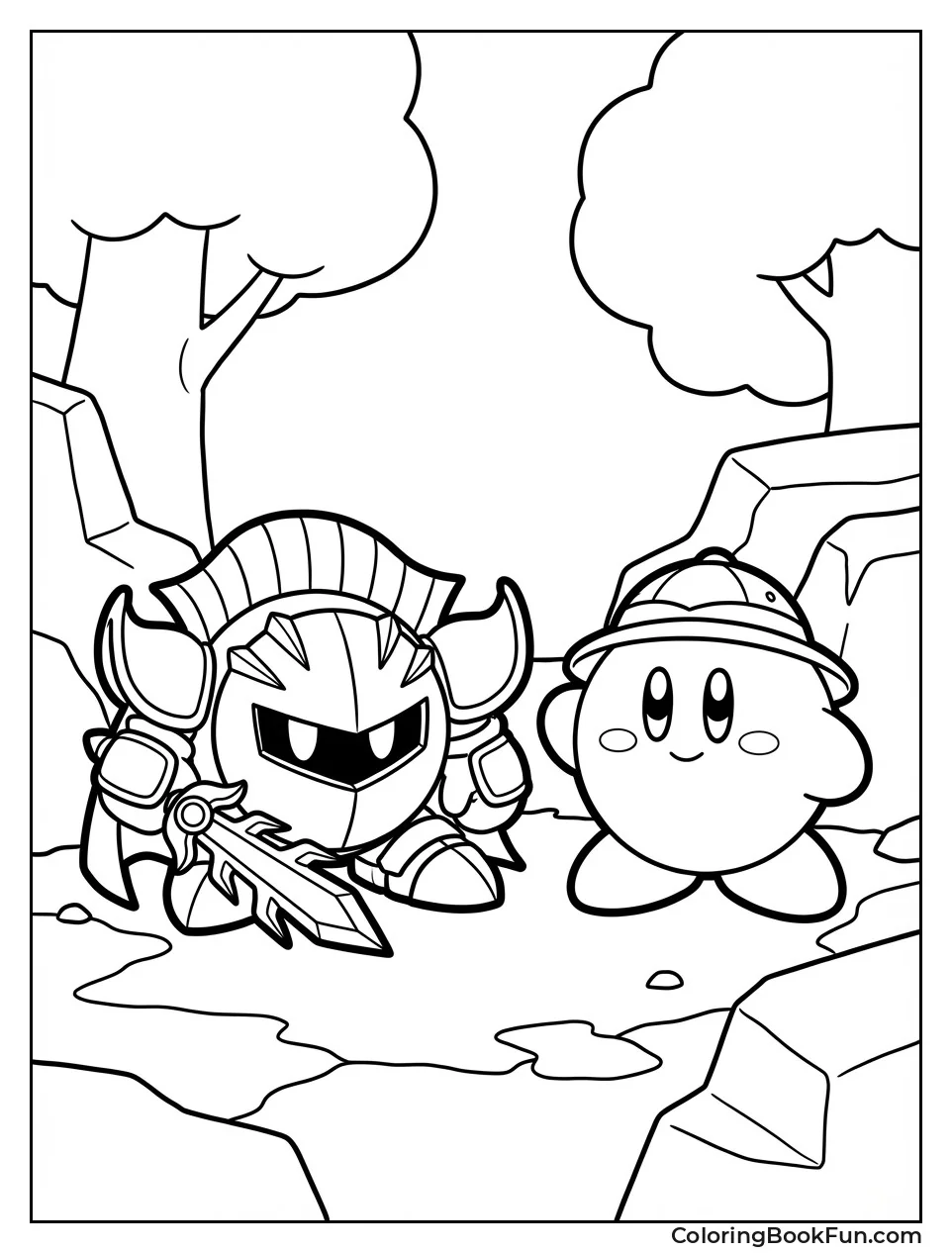 Meta Knight with Kirby