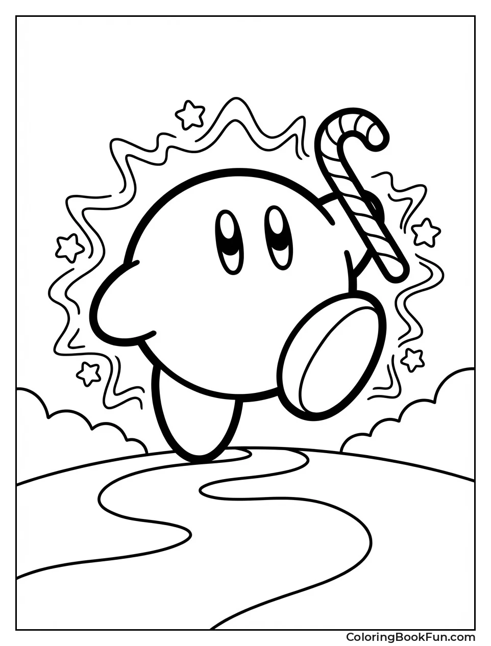 Glowing Kirby Candy Dash