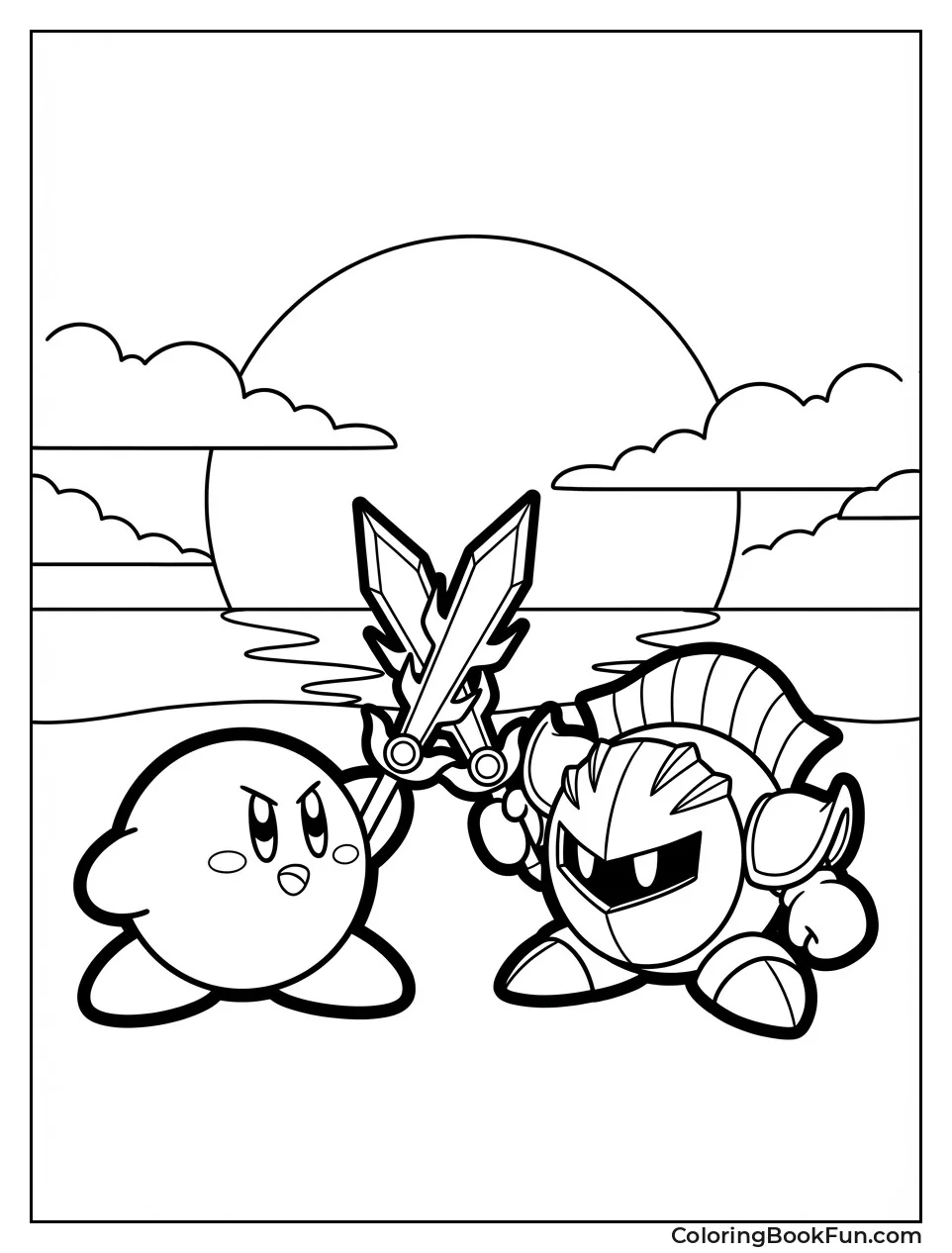 Kirby Duels Meta Knight