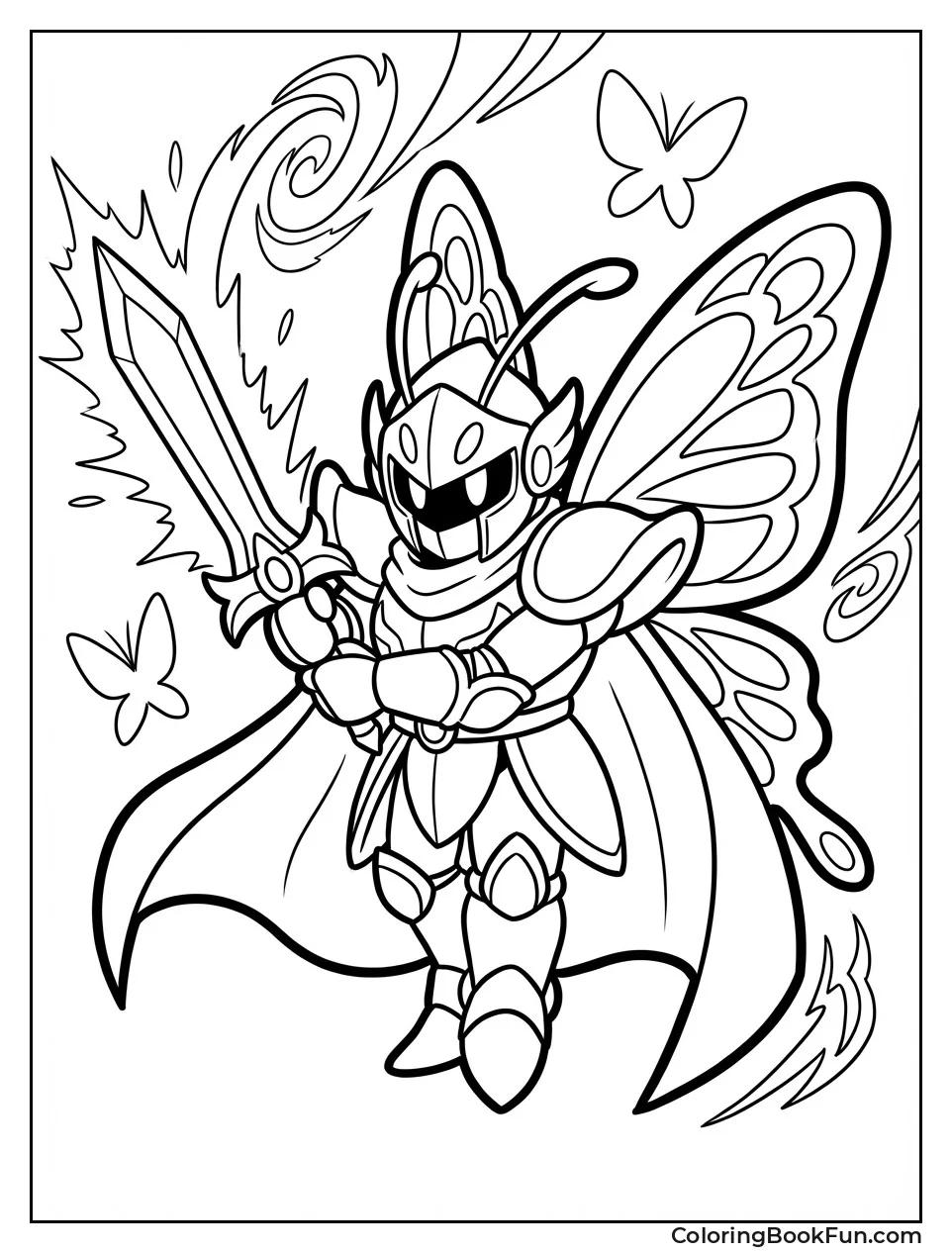 Morpho Knight Swings Sword