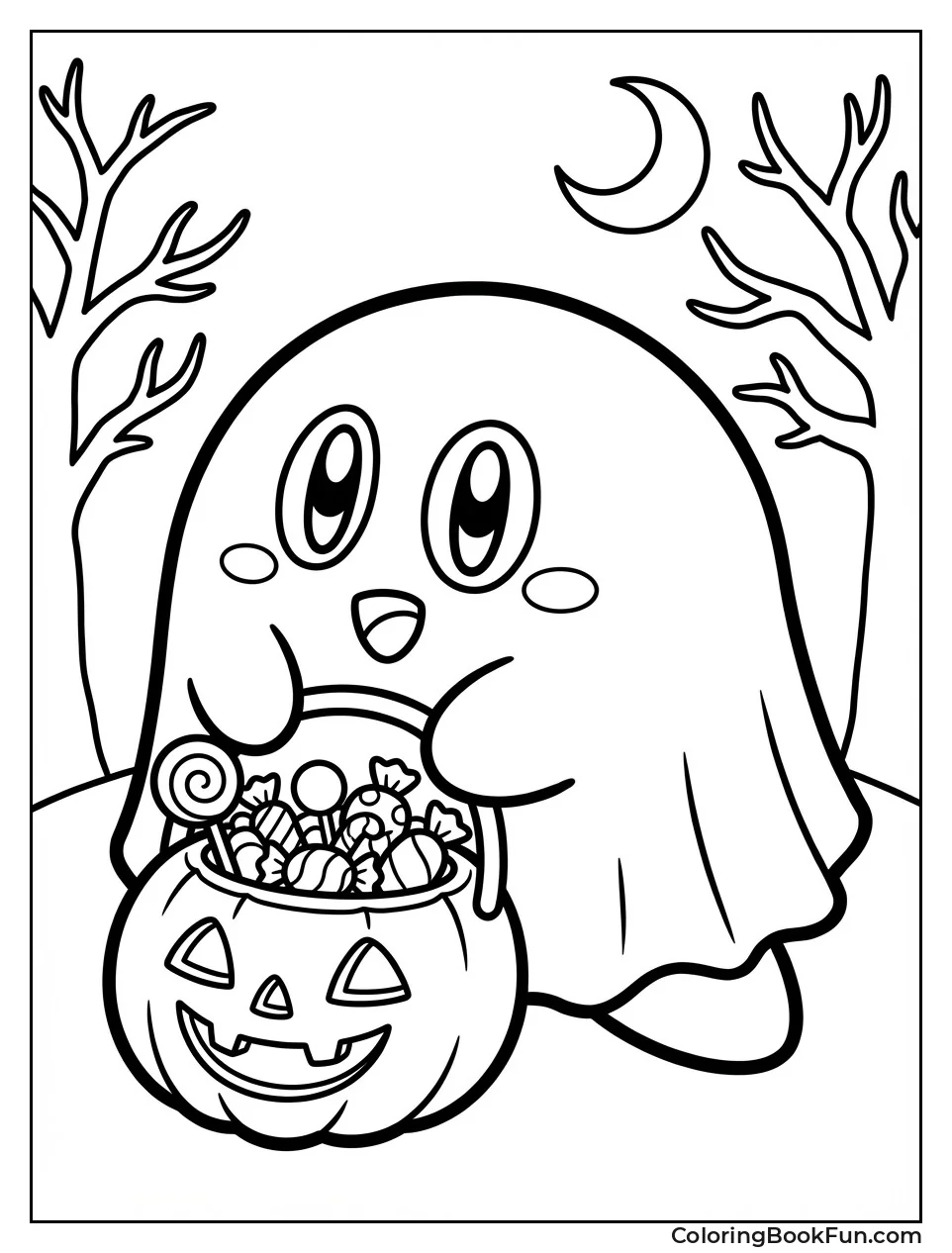 Ghost Kirby with Candy