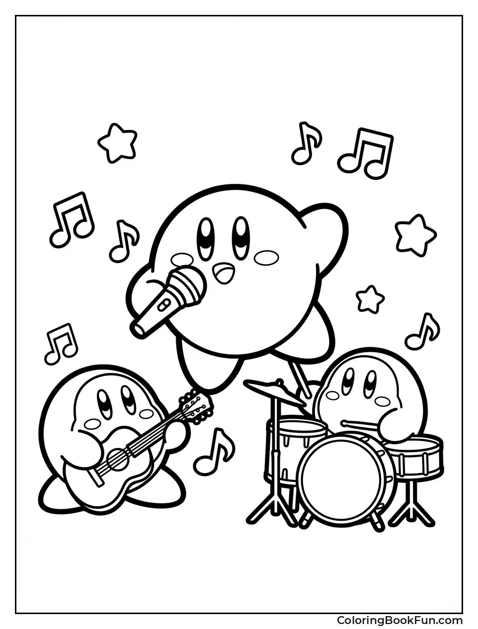Kirby Sings with Band