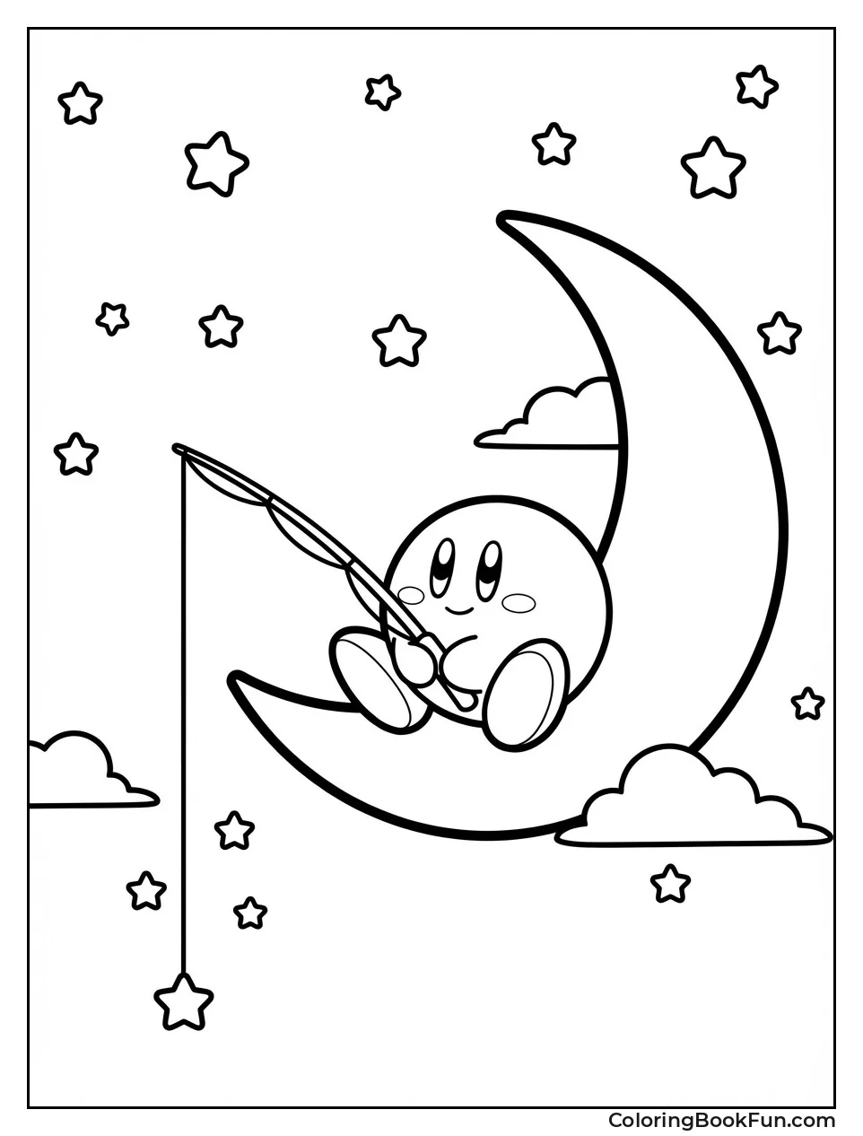 Kirby Fishes Stars Moon