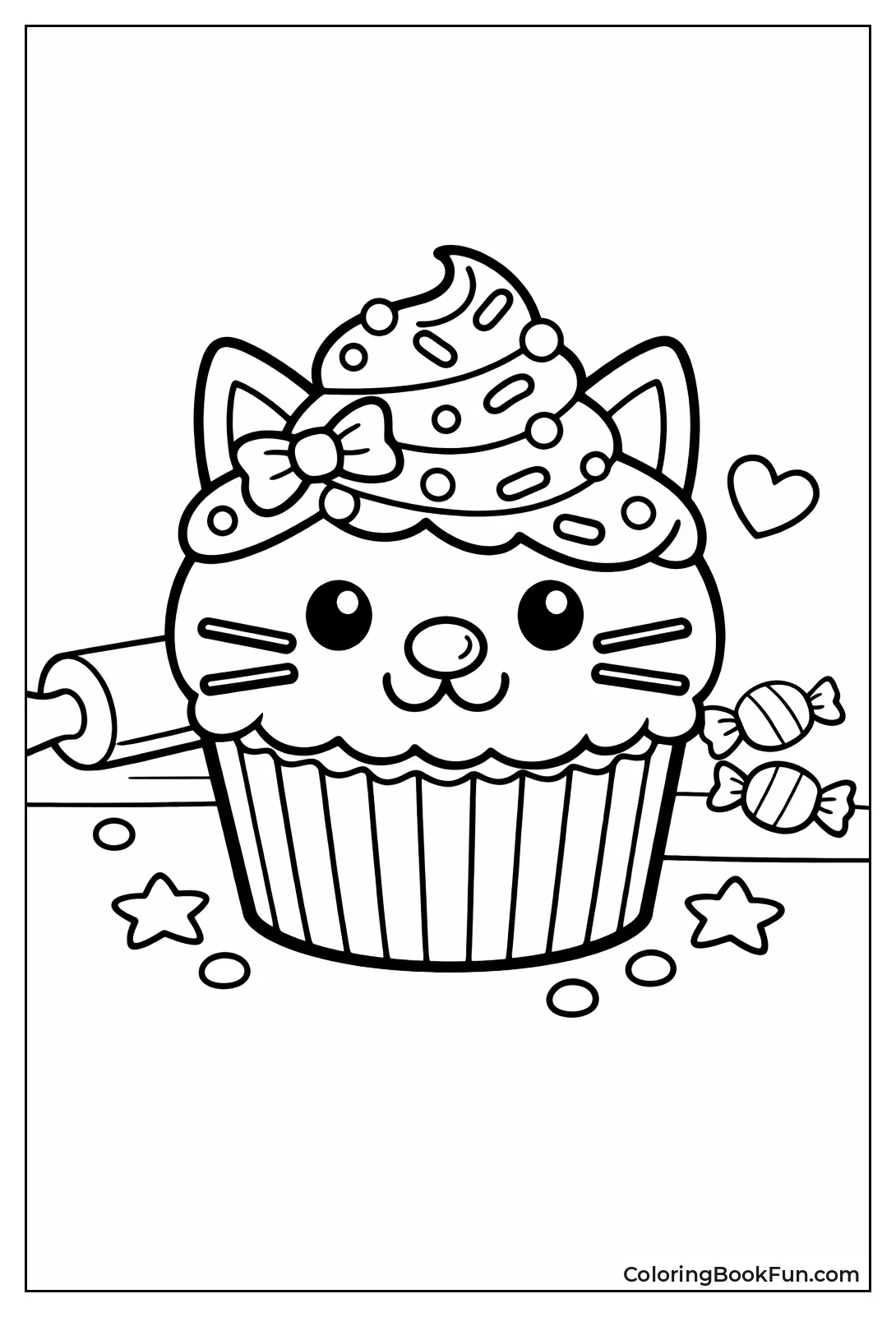 Kitty Cat Cupcake Face