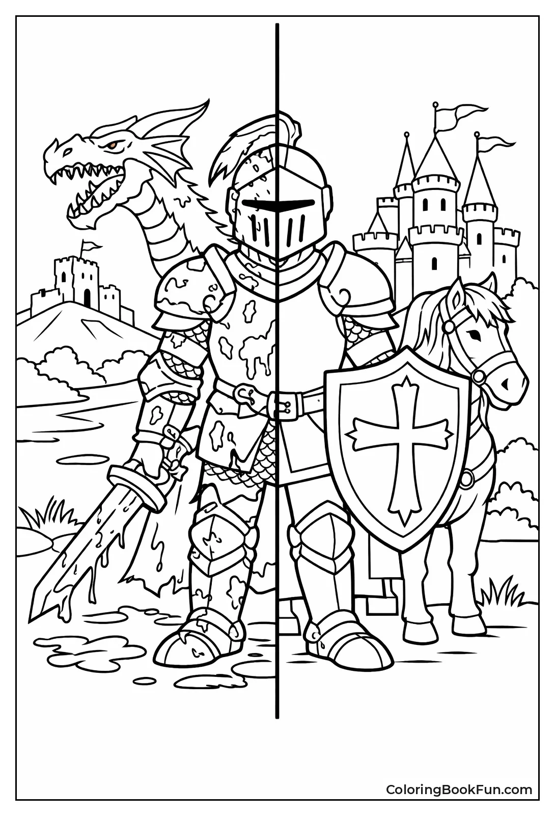 Knight Cleans Dirty Armor