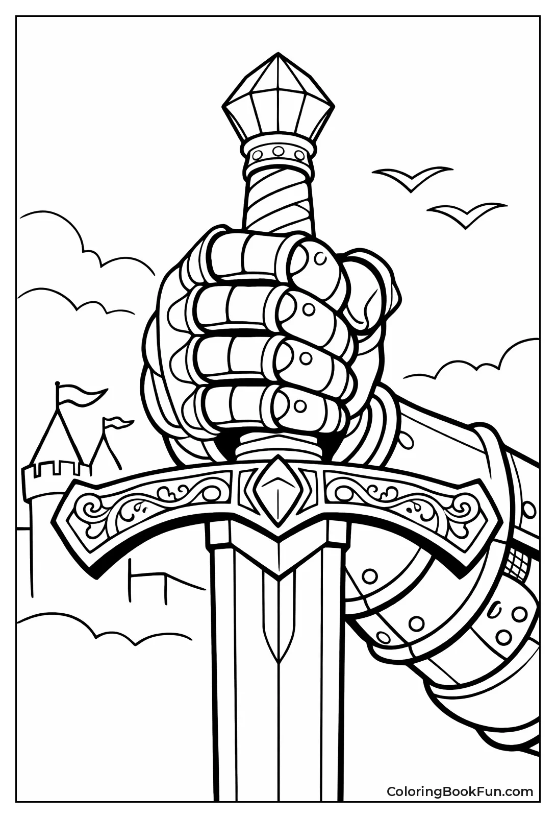 Gauntlet Grips Sword Tight