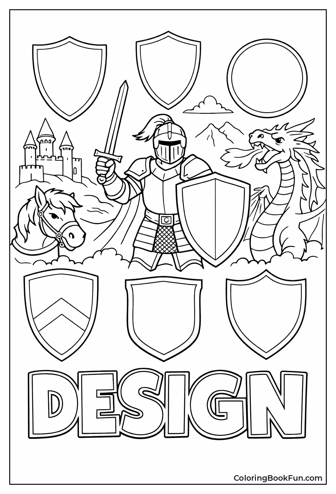 Blank Shields Await Designs