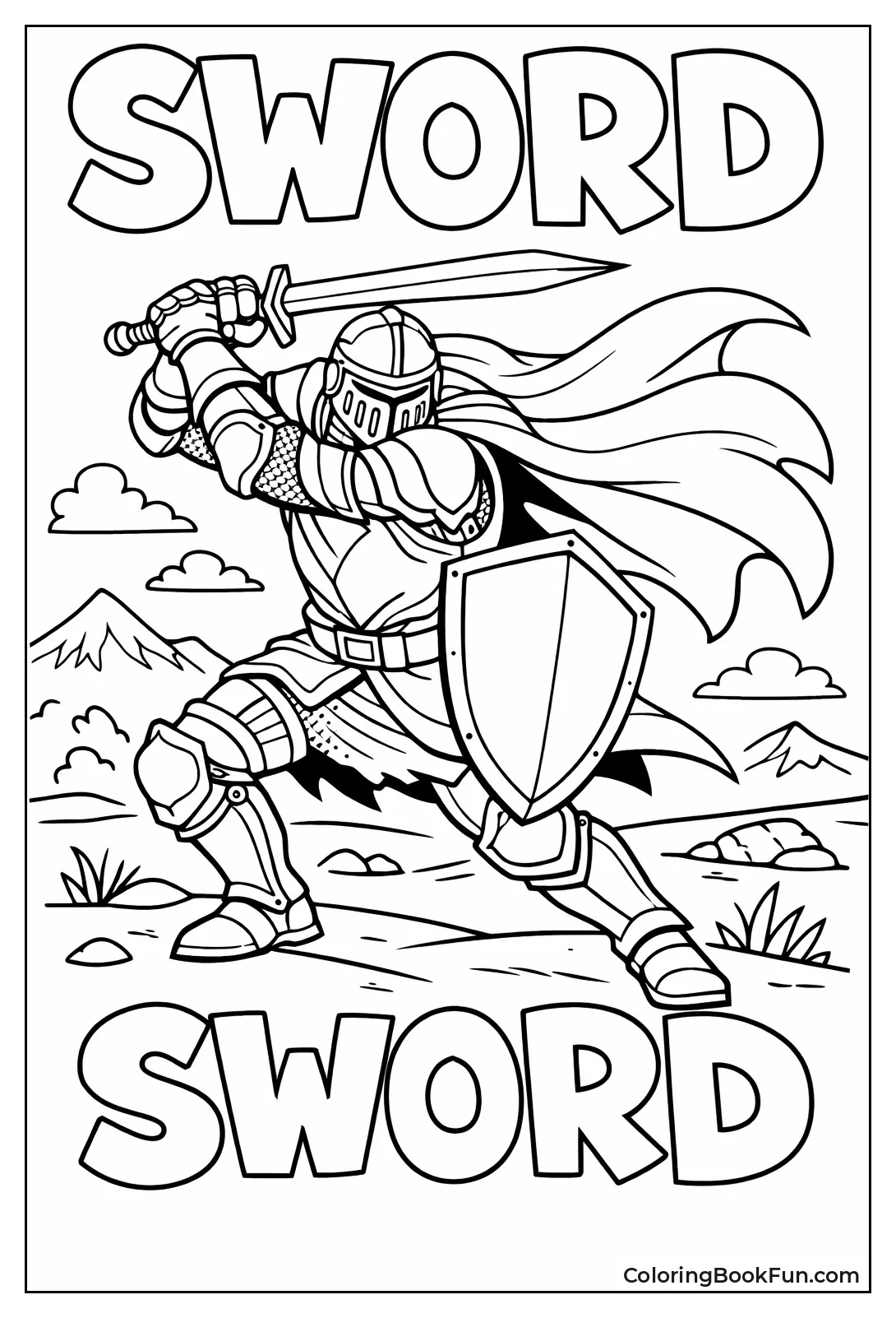 Knight Swings Sword Fast