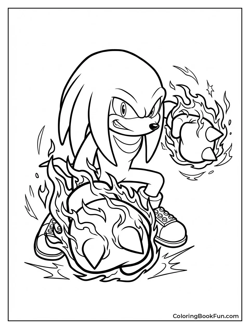 Knuckles Igniting Fire Fists