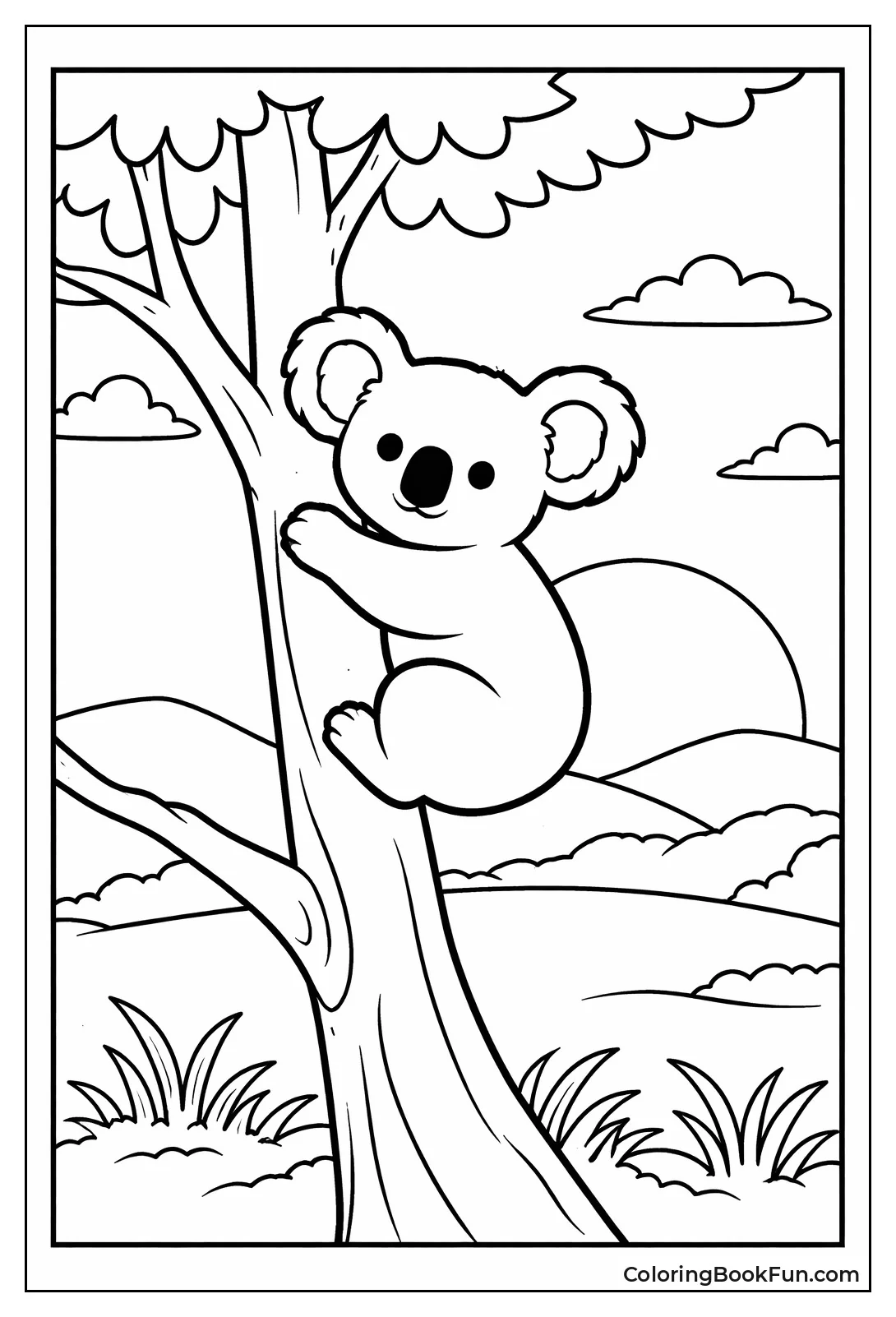 Koala Silhouette at Sunset