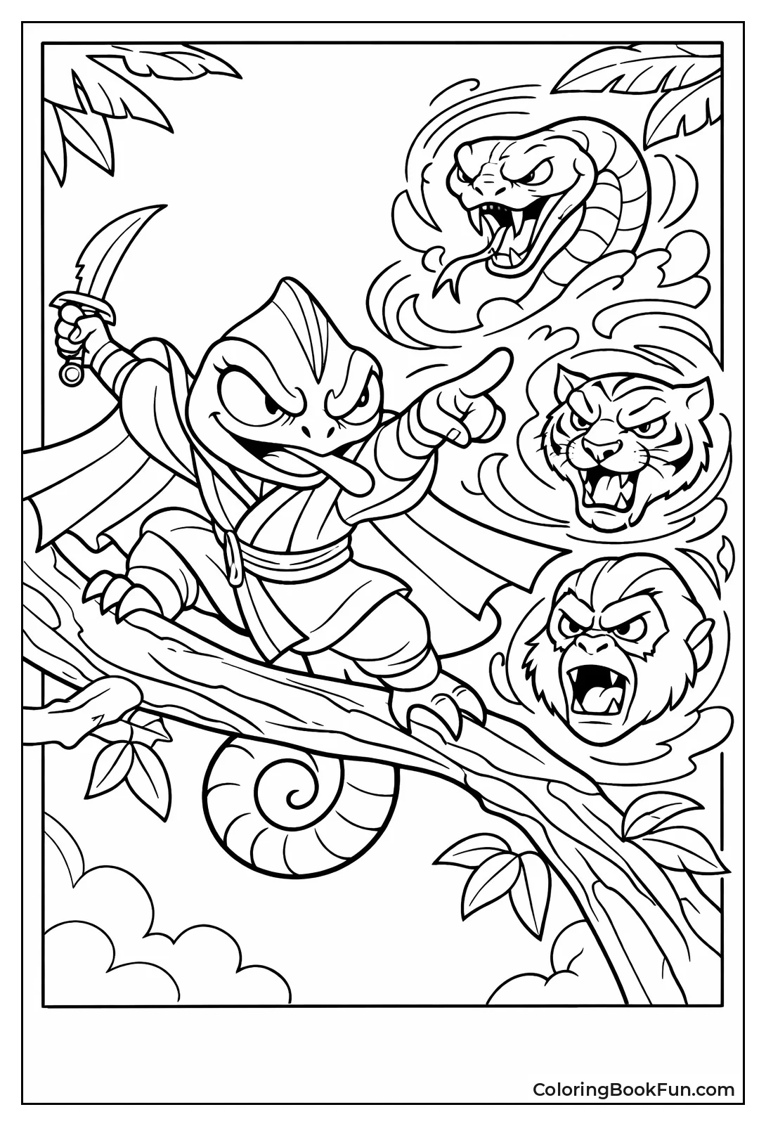 Kung Fu Chameleon Fights