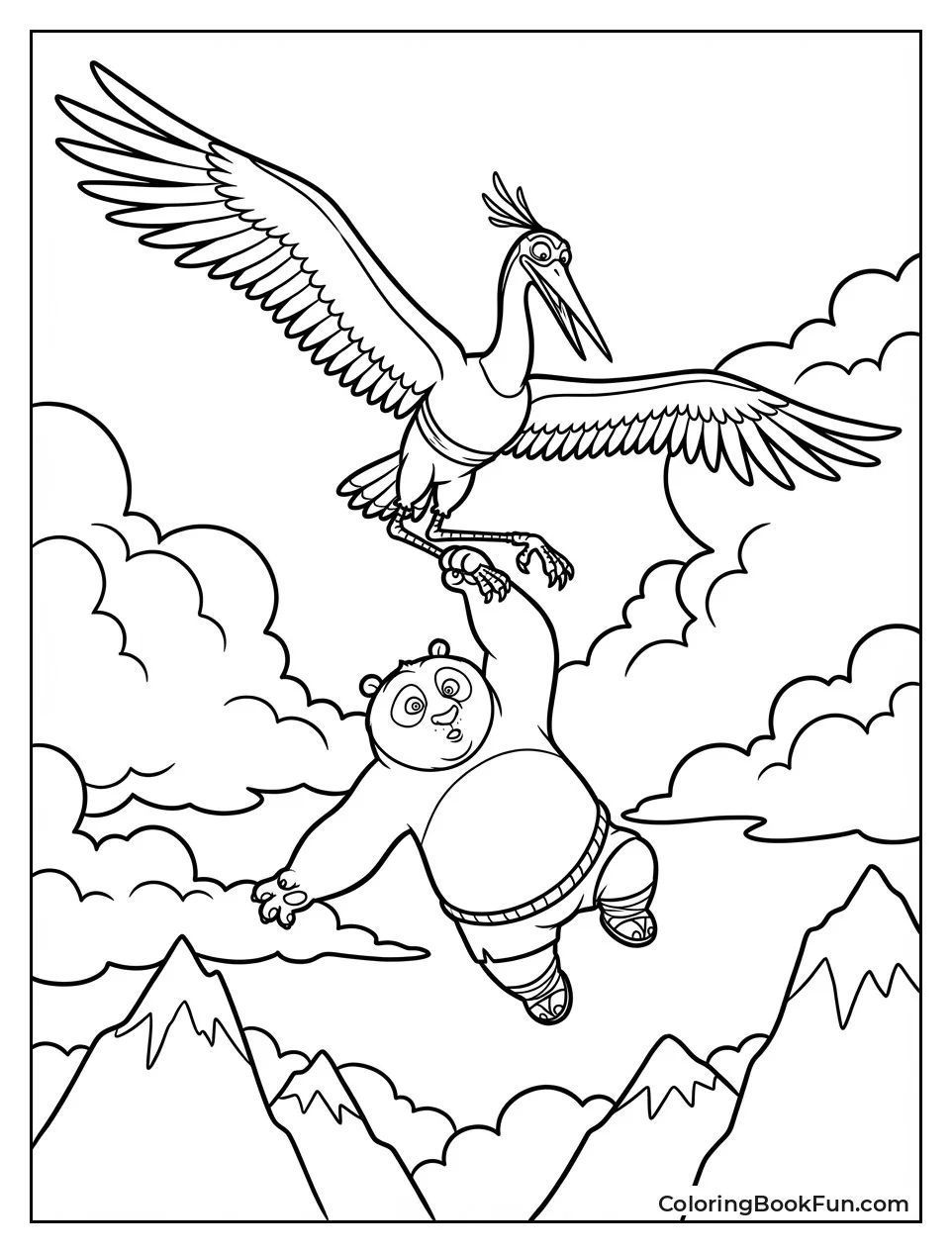 Crane Carries Po Skyward