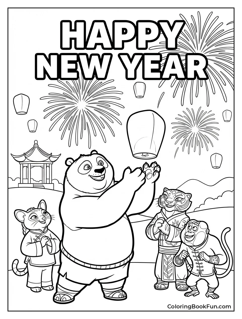 Po Releases Lanterns Festively