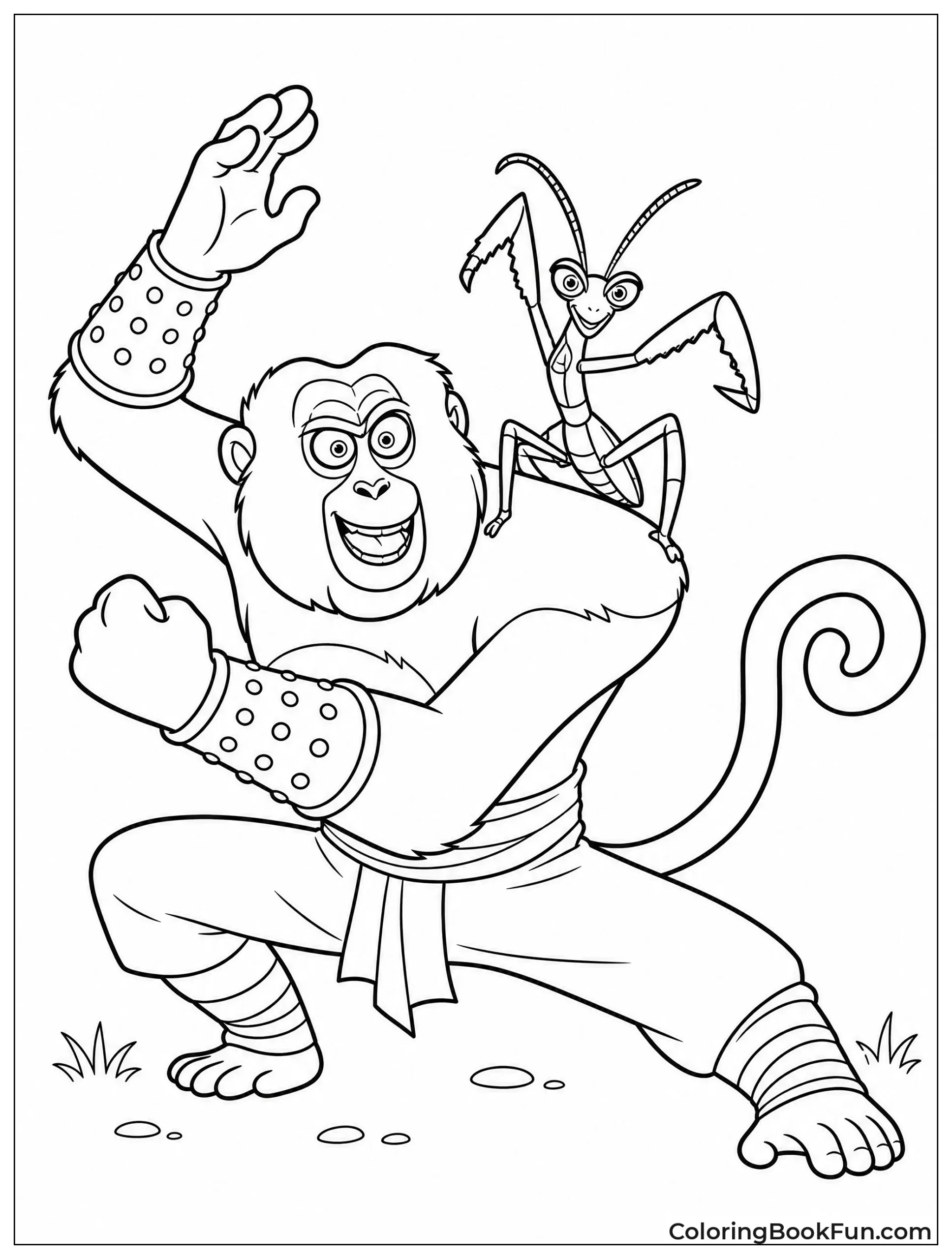 Mantis Rides Monkey Shoulder