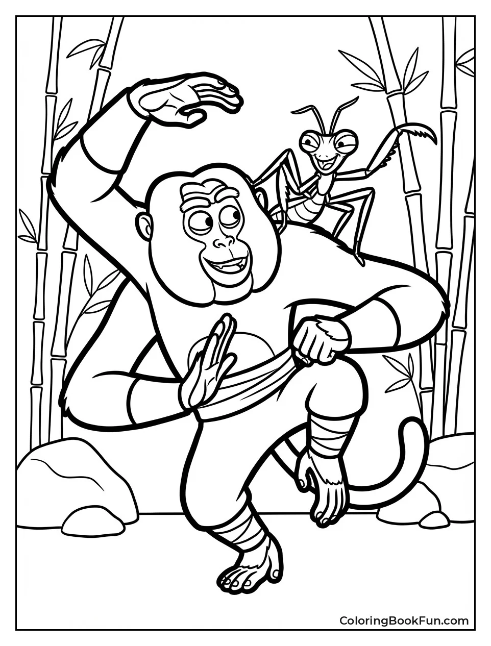 Mantis Rides Monkey Shoulder