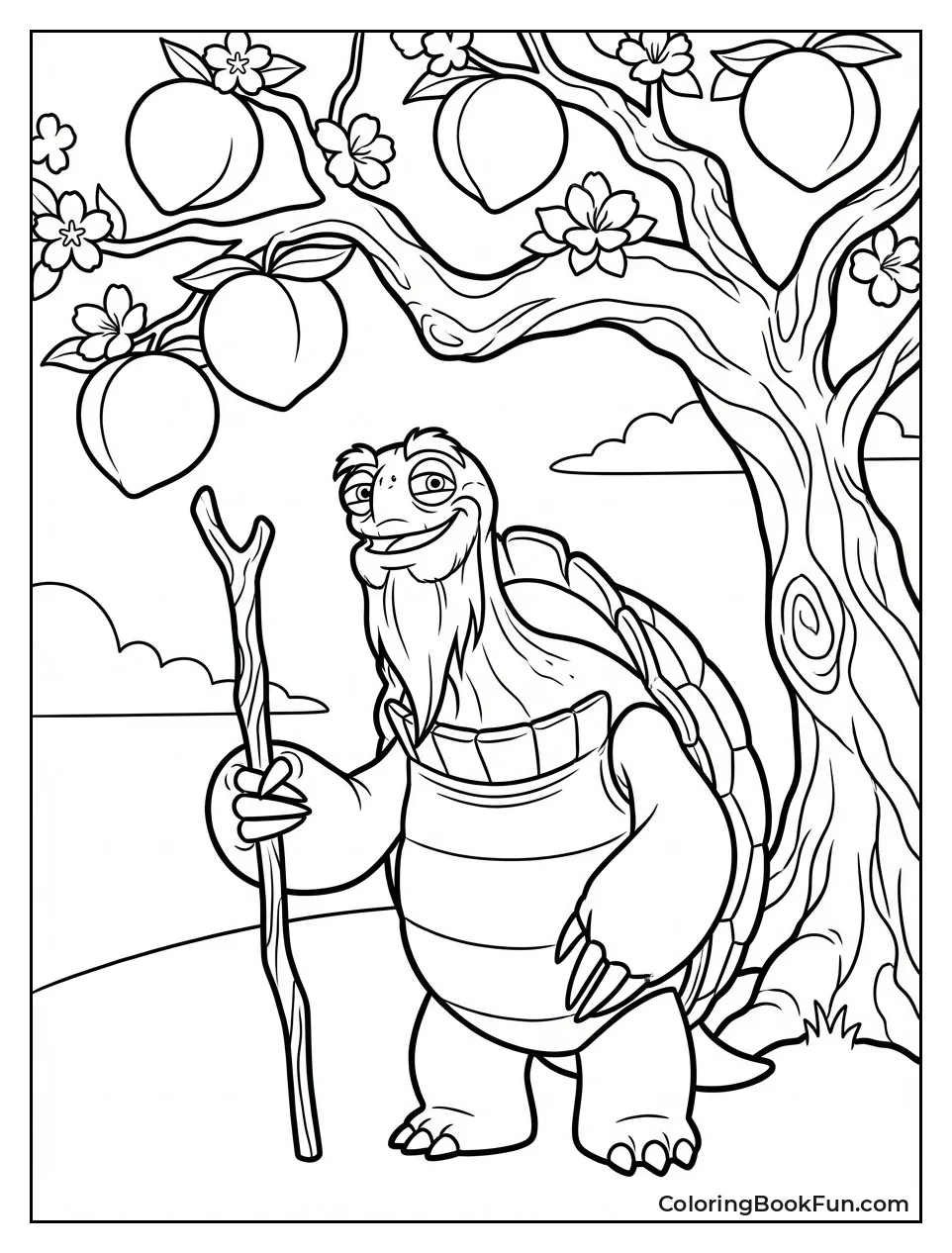 Oogway Holds Staff Wisely