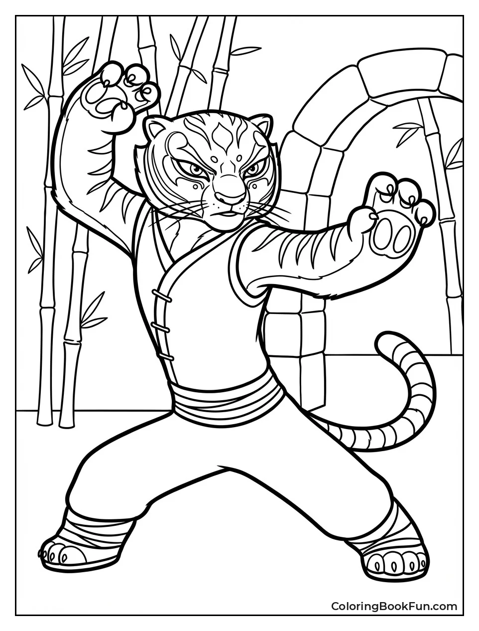 Tigress Strikes Fighting Stance